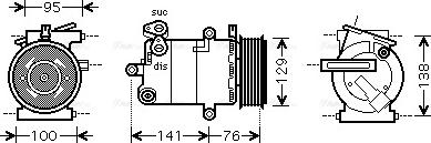 Ava Quality Cooling FDAK417 - Компресор, кондиціонер avtolavka.club