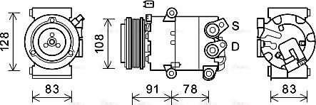 Ava Quality Cooling FDAK621 - Компресор, кондиціонер avtolavka.club