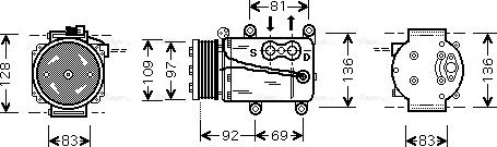 Ava Quality Cooling FD K171 - Компресор, кондиціонер avtolavka.club