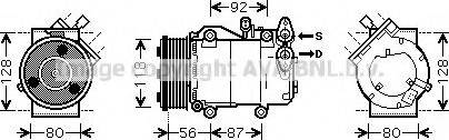 Ava Quality Cooling FD K393 - Компресор, кондиціонер avtolavka.club