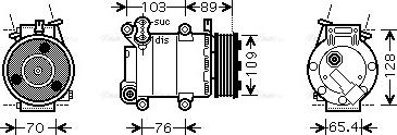 Ava Quality Cooling FDAK392 - Компресор, кондиціонер avtolavka.club