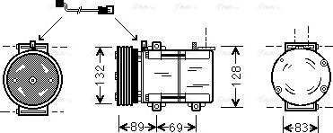 Ava Quality Cooling FDAK290 - Компресор, кондиціонер avtolavka.club