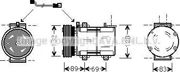 Ava Quality Cooling FD K290 - Компресор, кондиціонер avtolavka.club