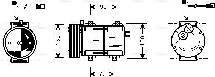 Ava Quality Cooling FDAK280 - Компресор, кондиціонер avtolavka.club