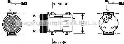 Ava Quality Cooling FD K282 - Компресор, кондиціонер avtolavka.club