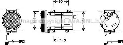 Ava Quality Cooling FDAK283 - Компресор, кондиціонер avtolavka.club