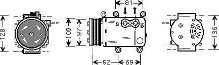 Ava Quality Cooling FD K419 - Компресор, кондиціонер avtolavka.club