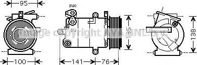 Ava Quality Cooling FD K417 - Компресор, кондиціонер avtolavka.club