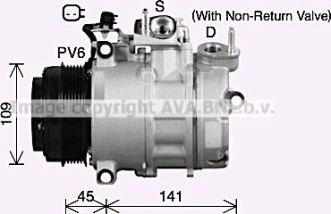 Ava Quality Cooling FDK692 - Компресор, кондиціонер avtolavka.club