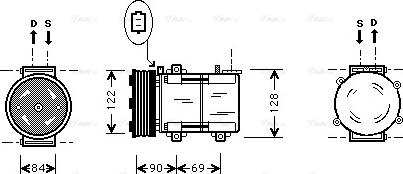 Ava Quality Cooling FD K352 - Компресор, кондиціонер avtolavka.club