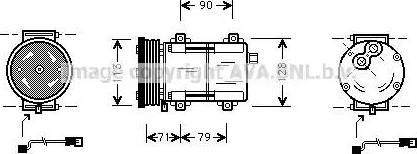 Ava Quality Cooling FD K284 - Компресор, кондиціонер avtolavka.club