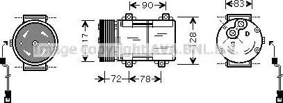 Ava Quality Cooling FD K285 - Компресор, кондиціонер avtolavka.club