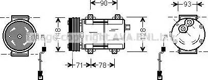 Ava Quality Cooling FD K277 - Компресор, кондиціонер avtolavka.club