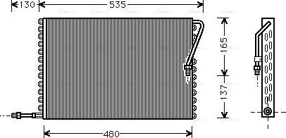 Ava Quality Cooling FT 5195 - Конденсатор, кондиціонер avtolavka.club