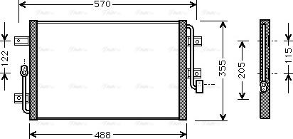 Ava Quality Cooling FT 5245 - Конденсатор, кондиціонер avtolavka.club