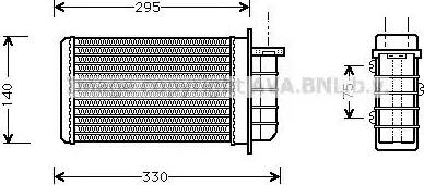 Ava Quality Cooling FT 6191 - Теплообмінник, опалення салону avtolavka.club