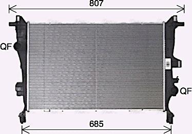 Ava Quality Cooling FT2466 - Радіатор, охолодження двигуна avtolavka.club