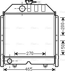 Ava Quality Cooling FT2424 - Радіатор, охолодження двигуна avtolavka.club