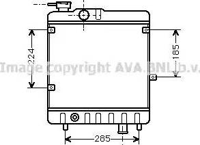 Ava Quality Cooling FT 2028 - Радіатор, охолодження двигуна avtolavka.club