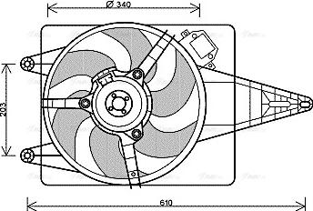 Ava Quality Cooling FT 7546 - Вентилятор, охолодження двигуна avtolavka.club