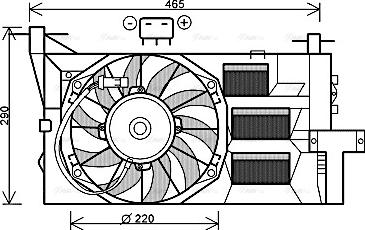 Ava Quality Cooling FT 7563 - Вентилятор, охолодження двигуна avtolavka.club