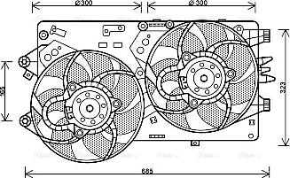 Ava Quality Cooling FT7578 - Вентилятор, охолодження двигуна avtolavka.club