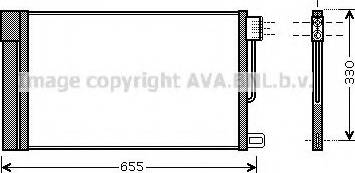 Ava Quality Cooling FTA5314 - Конденсатор, кондиціонер avtolavka.club