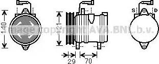 Ava Quality Cooling FT K367 - Компресор, кондиціонер avtolavka.club