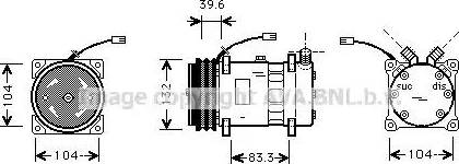 Ava Quality Cooling FT K372 - Компресор, кондиціонер avtolavka.club