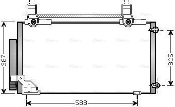 Ava Quality Cooling HDA5186D - Конденсатор, кондиціонер avtolavka.club