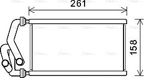 Ava Quality Cooling HDA6294 - Теплообмінник, опалення салону avtolavka.club