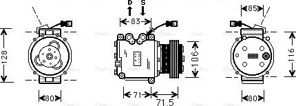 Ava Quality Cooling HDAK009 - Компресор, кондиціонер avtolavka.club