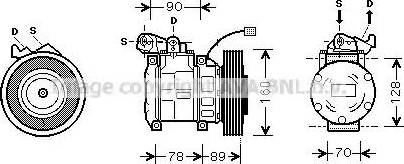 Ava Quality Cooling HD K196 - Компресор, кондиціонер avtolavka.club