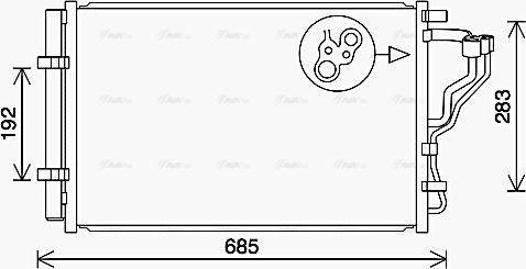 Ava Quality Cooling HY5464D - Конденсатор, кондиціонер avtolavka.club