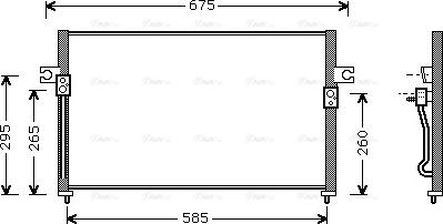 Ava Quality Cooling HY 5058 - Конденсатор, кондиціонер avtolavka.club