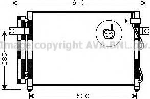 Ava Quality Cooling HY 5195 - Конденсатор, кондиціонер avtolavka.club