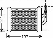 Ava Quality Cooling HY6158 - Теплообмінник, опалення салону avtolavka.club