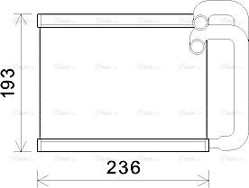 Ava Quality Cooling HY6391 - Теплообмінник, опалення салону avtolavka.club