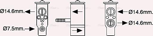 Ava Quality Cooling HY1458 - Розширювальний клапан, кондиціонер avtolavka.club