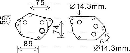 Ava Quality Cooling HY3288 - Масляний радіатор, рухове масло avtolavka.club