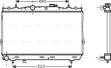 Ava Quality Cooling HY 2095 - Радіатор, охолодження двигуна avtolavka.club