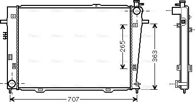 Ava Quality Cooling HY 2126 - Радіатор, охолодження двигуна avtolavka.club