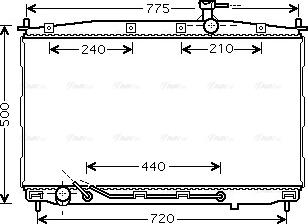 Ava Quality Cooling HY 2174 - Радіатор, охолодження двигуна avtolavka.club