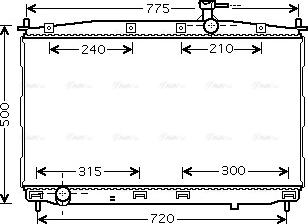 Ava Quality Cooling HY 2173 - Радіатор, охолодження двигуна avtolavka.club