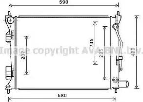 Ava Quality Cooling HY2276 - Радіатор, охолодження двигуна avtolavka.club