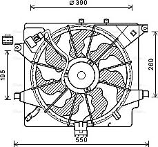 Ava Quality Cooling HY7563 - Вентилятор, охолодження двигуна avtolavka.club