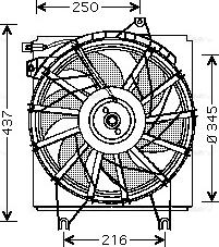 Ava Quality Cooling HY 7503 - Вентилятор, охолодження двигуна avtolavka.club