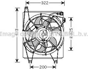 Ava Quality Cooling HY 7517 - Вентилятор, охолодження двигуна avtolavka.club