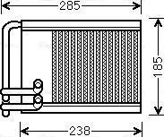 Ava Quality Cooling HYA6317 - Теплообмінник, опалення салону avtolavka.club