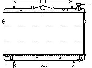 Ava Quality Cooling HYA2043 - Радіатор, охолодження двигуна avtolavka.club